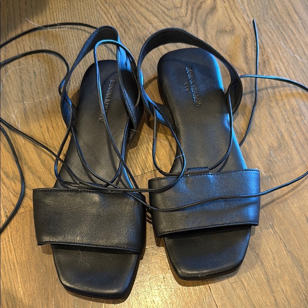 Banana Republic Black Strappy Sandals